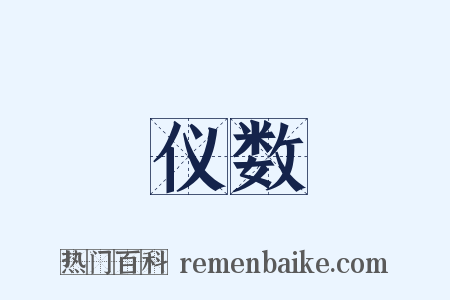 仪数是什么意思的图片